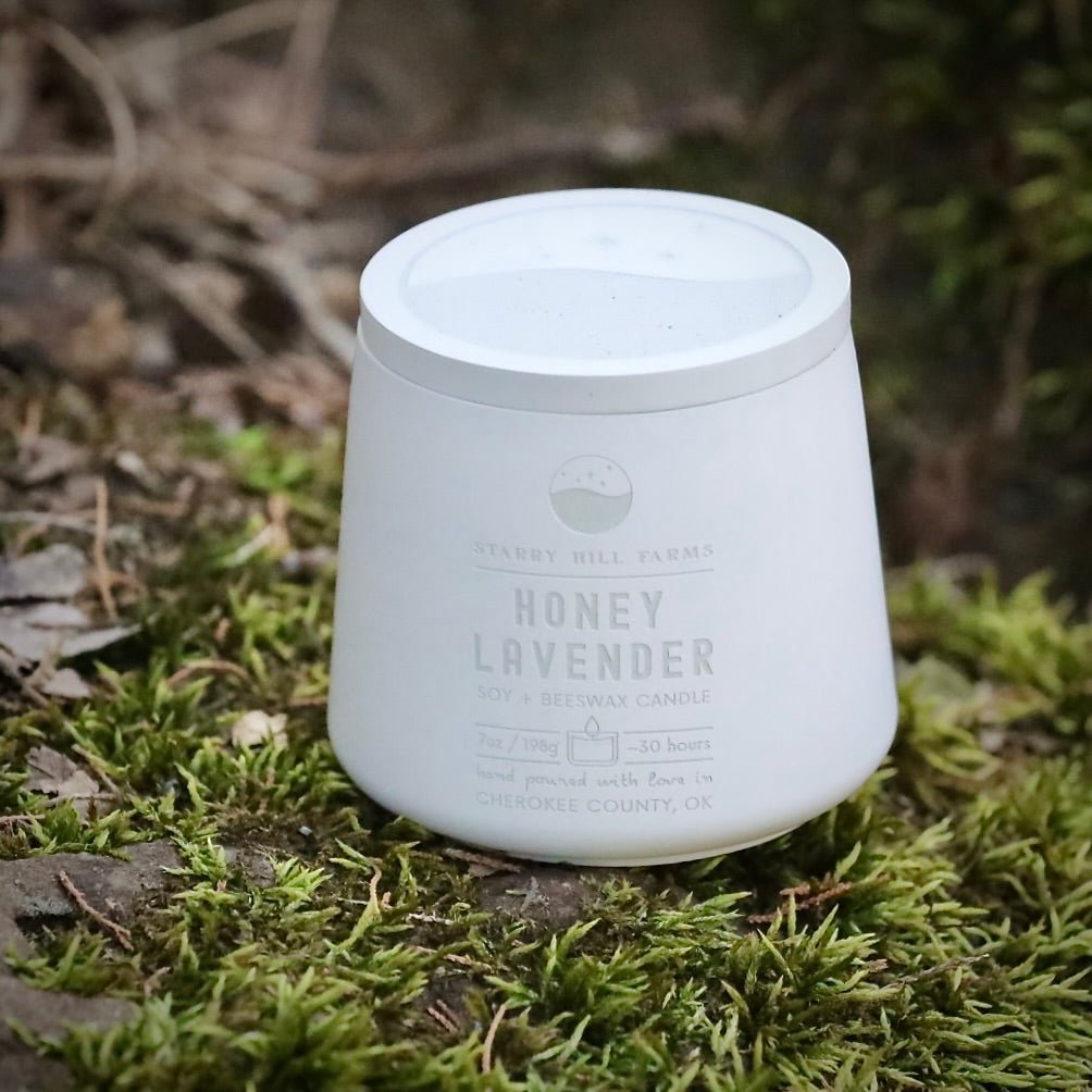 Cement Vessel Candle - Starry Hill Farms